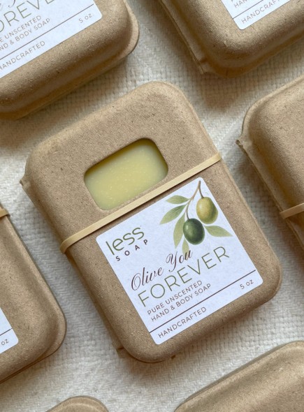 Image of a retail bar of a natural soap