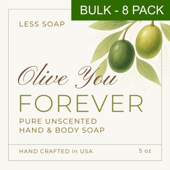 Bulk 8 Pack of Original Olive Oil Soap without Retail Packaging